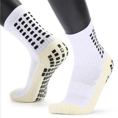 China Wholesale Breathable Mid Calf Football Socks Anti Slip Non Slip Grip Pads Sports Football Socks To Absorb Sports Socks for sale