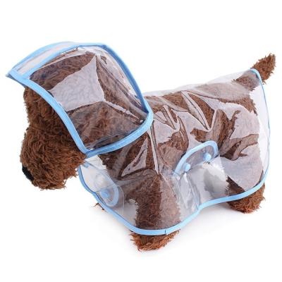 China 2020 New Viable Transparent Pet Raincoat Folding Dog Raincoat Waterproof Pet Raincoat for sale