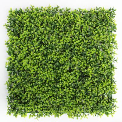 China Eco-friendly Wholesale Green Plastic Wall Synthetic Artificial Grass Foliage For Decorative Restaurant for sale