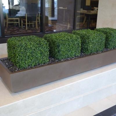 China Eco-friendly UV Proof Boxwood Artificial Hedge Artificial Grass Fence With Favorable Price for sale