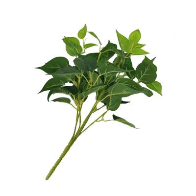 China Real Touch Realistic Silk Plants Fake Plants Artificial Leaves For Wall Decoration for sale