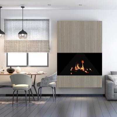 China 3 sided with realistic flames 32 inch insert / built-in / built-in electric fireplace for sale