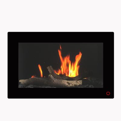 China 30 inch realistic recessed electric fireplace with realistic flame for sale