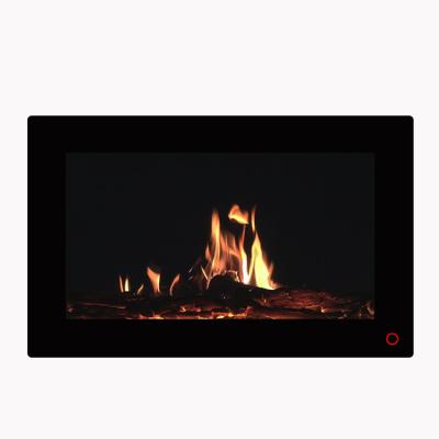 China Realistic Flames Recessed 28 Inch Electric Fireplace With Realistic Flame for sale