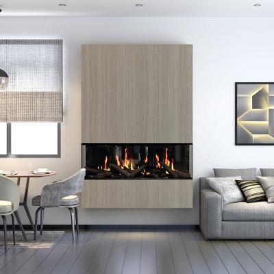 China 3 Sided With Realistic Flames Insert Decorative 3 Side Electric Fireplace For Sale for sale