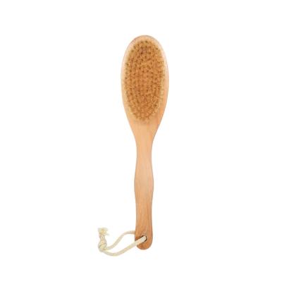 China Well Designed Low Price Long Handle Boar Hair Nondisposable Back Cleaning Brush With Customized for sale