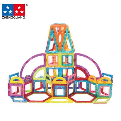 China Eco-friendly Material Zhengguang Magnetic Tiles Building Blocks Set Learning Magnet Kit STEM Construction Montessori Imagination Educational Toys for sale