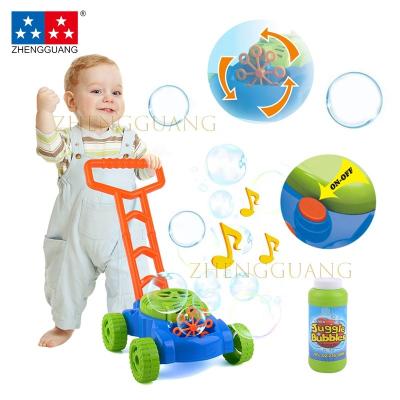 China As Picture Show Summer Toys Car Indoor Outdoor Bubble Blowing Automatic Bubble Blower Car With Music Children's Hand Push Car Bubble Machine for sale