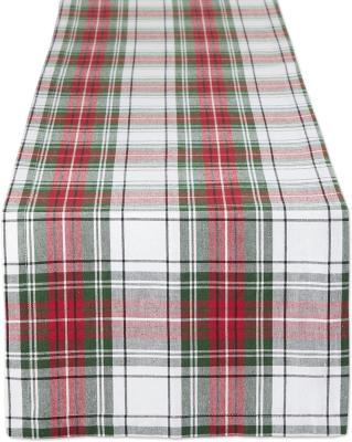 China Simple Nordic Jacquard Christmas Wedding Party Cotton Plaid Style Rectangle Tablecloth Decoration Table Runner Dining Table Cloth for sale