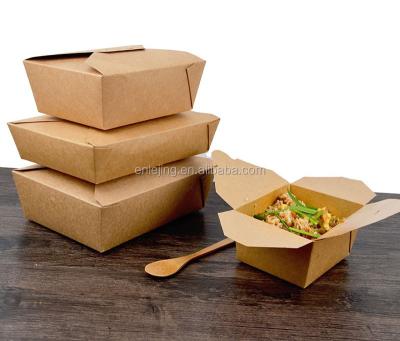 China New Arrive Biodegradable Disbosable All Kinds Of 8# Models Organic Kraft Paper Environmental Food Containers for sale