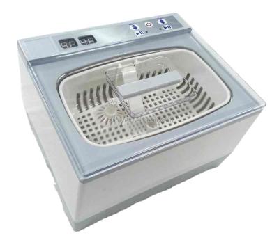 China Hotel 2.5L Digital Plastic Housing Heated Ultrasonic Cleaner With CE Rohs For Denture Glass Jewelry for sale