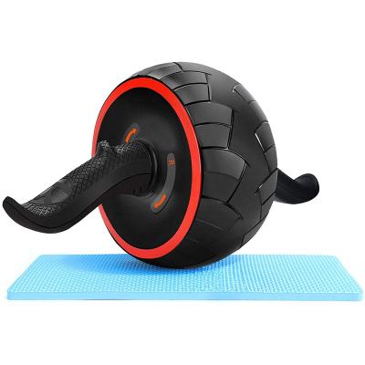 China New Fitness PP+Rubber Amazon Roller Wheel Abdominal Exercise Equipment For Core Workout With New Connected Light Function And Knee Pad for sale