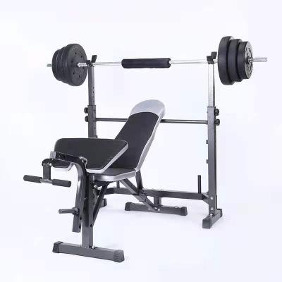 China Modern Weightlifting Bed Press Bench Squat Stretch Indoor Multifunctional Adjustable Weight, Strength Training Fitness Equipment for sale