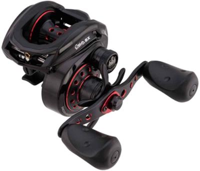 China Straight 6.6:1 Gear Ratio Stainless Steel Ball Bearings Low Profile Bait Casting Reels for sale