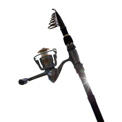 China Carbon Fiber Fishing Poles Telescopic Fishing Rod Spinning Reel Combos For Outdoor Sports for sale