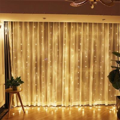 China Eco-friendly Led Curtain Lights For Home Room Bedroom Wedding Party Christmas Window Wall Decorations for sale