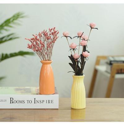 China Hotel Restaurant Ceramic Home Vase, Decorative Home Decor Flower Vase for Home Office Decoration, Dinner Parties for sale