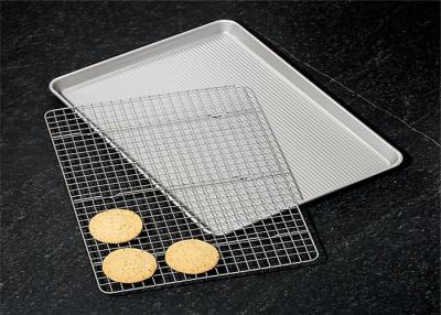 China RK Bakeware China Full Size 18X26 Inch Commerical Aluminium Cookie Sheet Baking Tray for sale