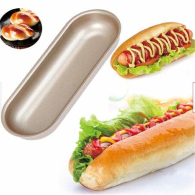 China RK Bakeware China Foodservice NSF Hot Dog Bun Pan Hot Dog Muela de pan No adhesivo horneador en venta