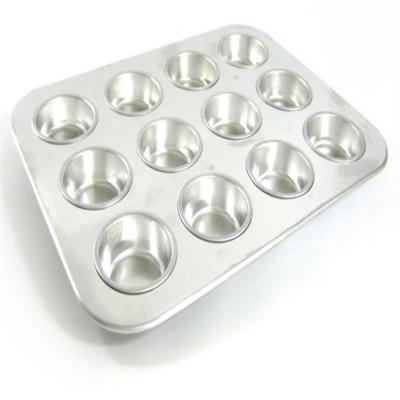 China RK Bakeware China Foodservice NSF 12 Cups Aluminium Muffin Pan and Cupcake Tray for sale