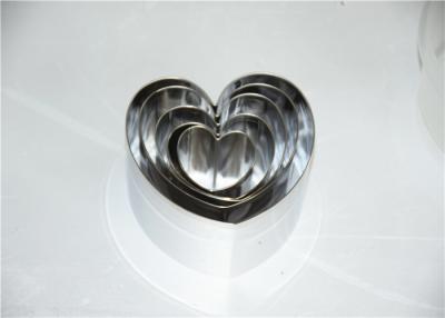 China RK Bakeware China Foodservice NSF Stainless Steel Mousse Cake  Ring, Round Heart Square Dessert Mousse Ring for sale