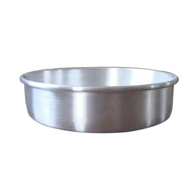 China 9*3 inch aluminum round fixed base cake plate Cake Tools cheese pan cake pan for sale