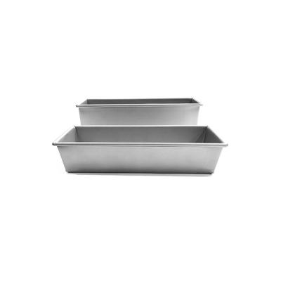 China non-stick Single Alumminum steel baking loaf pan toast box bread baking tins bread box bread baking tins for sale