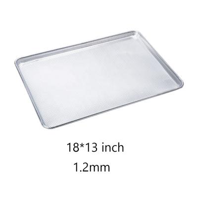 China 13 by 18 inch 1.2mm baking dishes & pans half sheet tray perforated metal sheets aluminium perforated sheets for sale