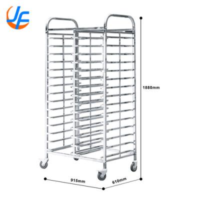 China RK Bakeware China-Nesting Commercial Stainless Steel Trolley Rack / Customized Baking Rack For Industrial Bakeries for sale