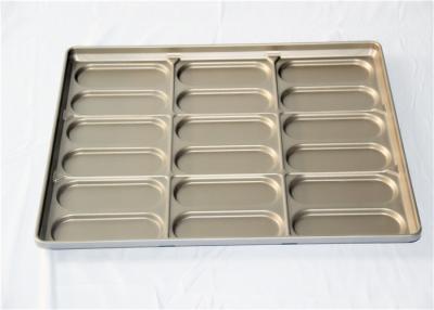 China 18 Cavity PTFE 654x535x38mm Hot Dog Bun Baking Pan for sale