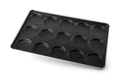 China 15 Links 0.8mm 600x400x40mm Hamburger Bun Baking Pan for sale