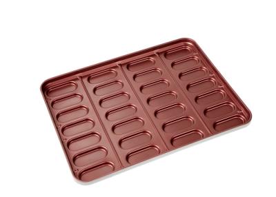 China PTFE Non Stick 670x511x40mm Hot Dog Bun Baking Pan for sale