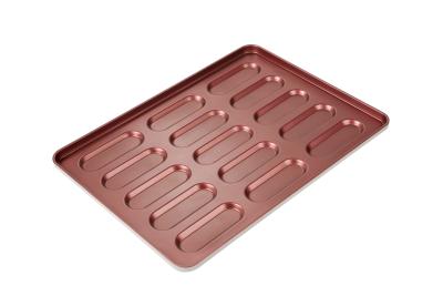 China new design Hot Dog Bun Baking Pan non-stick hot dog baking trays for sale