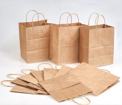 China Kraft Paper Tote Bag For Storage Baking Gift Bags for sale