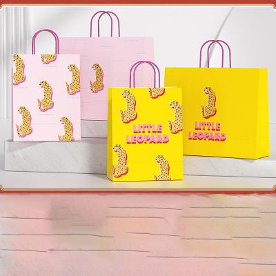 China Gift Bag Kraft Paper Bag Size Handheld Birthday Gift Bag for sale