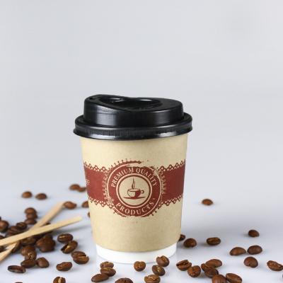 China Double Layered Hollow Paper Cups For Coffee for sale