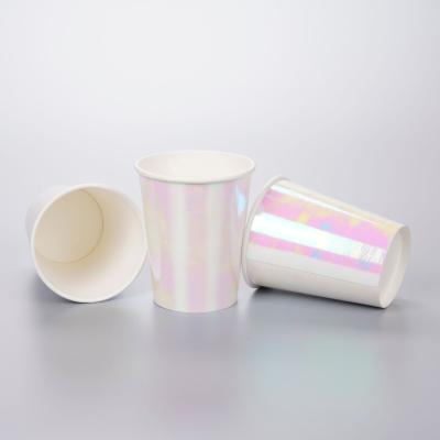 China Festival Party Disposable Cups Cold Drinks Paper Cups for sale