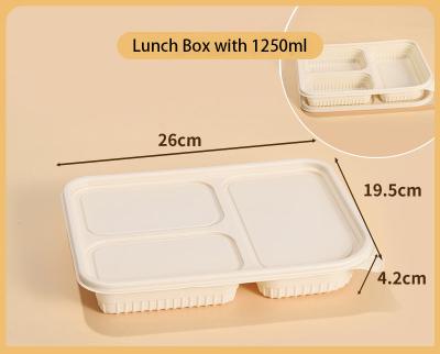 China Eco Friendly Biodegradable Disposable Lunch Box Degradable for sale