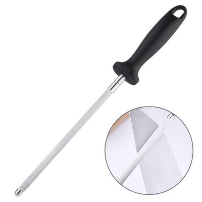 China Sustainable Household 12 Inch Diamond Steel Knife Sharpening Rod For Kitchen Chefs for sale