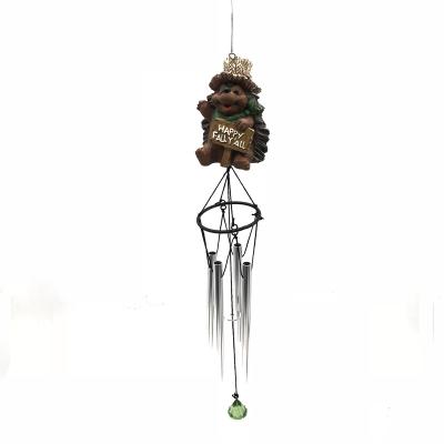 China Europe Customized Resin Hanging Animal Wind Chime For Garden Decoration for sale