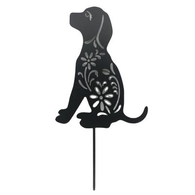 China Art Decor Metal Cat Garden Stake Outdoor Sculpture Standing Stake for sale