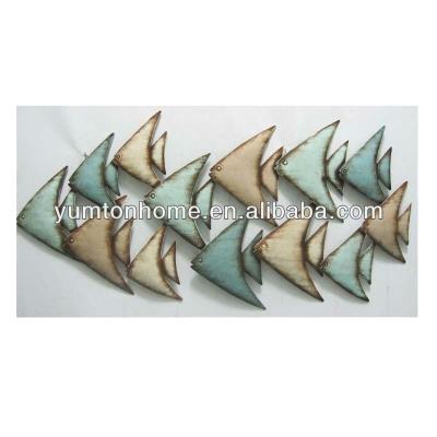 China Nautical Europe Fish Metal Wall Art for sale