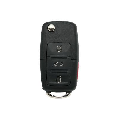 China Replace Key FORVW A8 3+1 Car Buttons Flip Key Shell Remote for sale