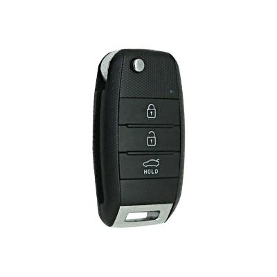 China Replace Car Key ForKIA 3 Button Flip Remote Key (433mhz) for sale