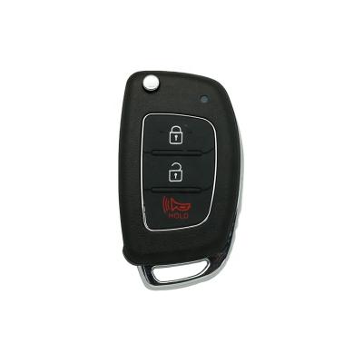 China Replace Car Key Hyundai 2+1 Buttons Flip Remote Key Full FSK 433Mhzchip: 4D60 80BIT for sale