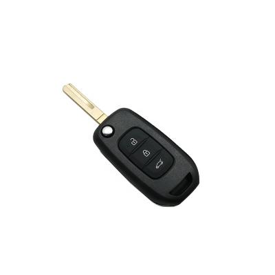 China Replace Car Key ForRenault 3 Buttons Flip Remote Key Shell Without Logo for sale