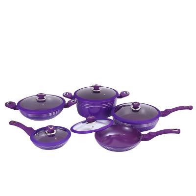 Cina Sustainable Professional kitchenware gifts Home kitchen customized cooking non stick aluminum kitchenware set in vendita