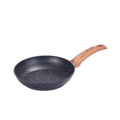 China Nonstick 20cm non stick pan kitchen cooker cooker black granite coating frying pan aluminum frying pan cookware en venta