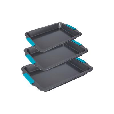 中国 Sustainable Non stick coating cake baking appliance Non stick biscuit tray Rectangular baking tray Turkey baking tray 販売のため