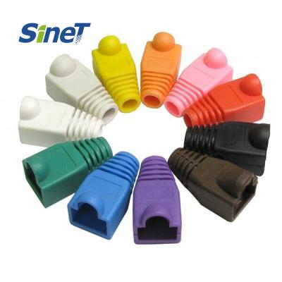 Китай 100pcs Per Bag RJ45 Cable Connector CAT5E CAT6 Network Relief Boot Plug Cover продается